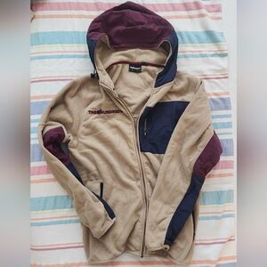 The Hundreds Tan and Maroon Fleece Jacket